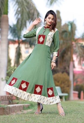 Rayon Anarkali Kurtis
