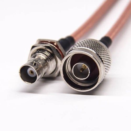 BNC Connector Coaxial Cable To N Type Straight Male RG142 Cable