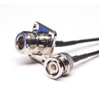 Coax Cable N Connector Plug To TS9 Male Right Angle Assembly Extension Cable RG174 15CM