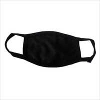 Black Cotton Face Mask - Comfortable Lightweight Design | Unisex Protection Against Germs And Pollution
