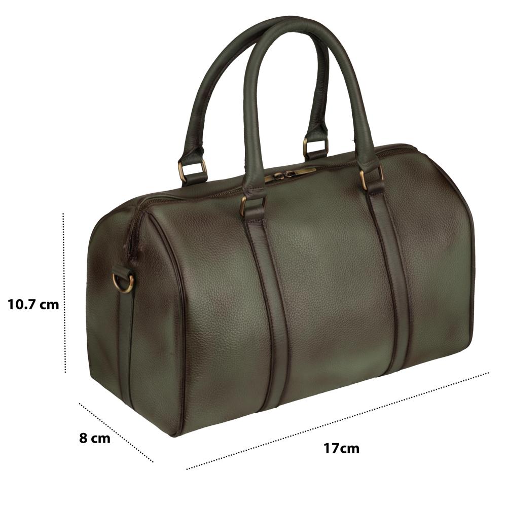 Leather travel bag
