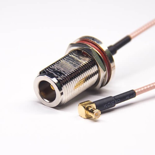 N Connector Cable Assembly Female To MCX Right Angled Male With RG316