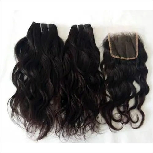 Unprocessed Raw Natural Wavy Human Hair extensions