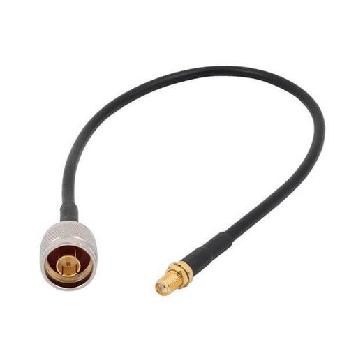 thumbnail image 2 of SMA Male To SO-239 Female Jumper Pigtail Cable - 6ft RG58, Made In USA 2 of 5