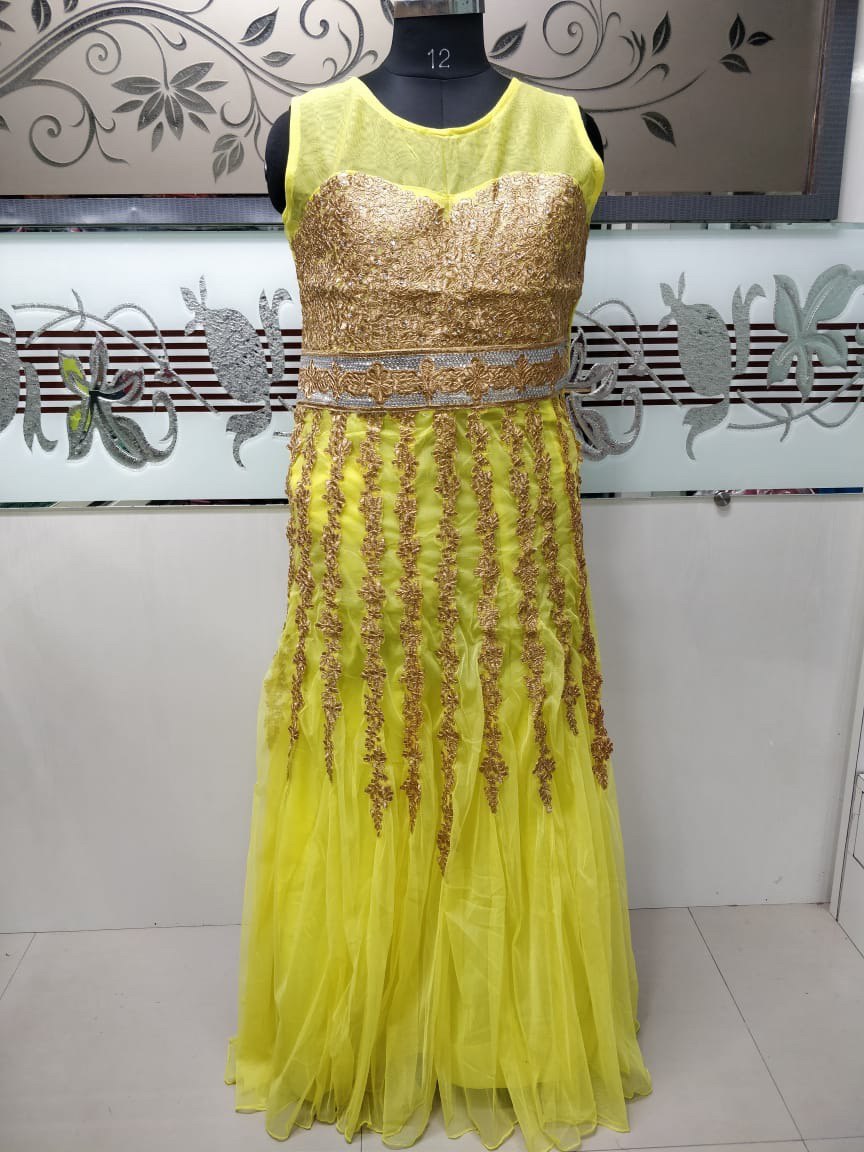 Heavy Designer Net Long Kurti