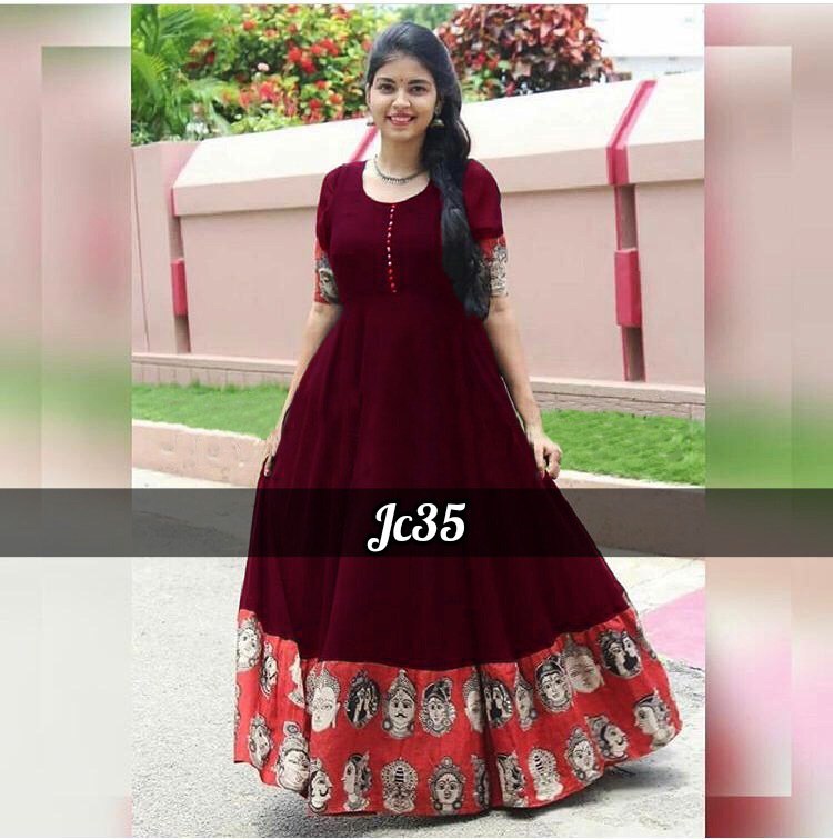 Designer Red Long Kurti