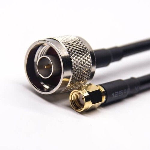 N Type Cable Connectors Straight Male To SMA Male RP Cable With RG58