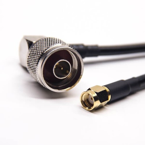 N Type Cable Male Angled To SMA RP Male Straight Cable With RG223 RG58