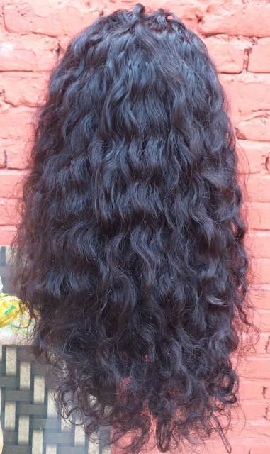 Full Lace Raw Swiss Lace Curly Human Hair Wig