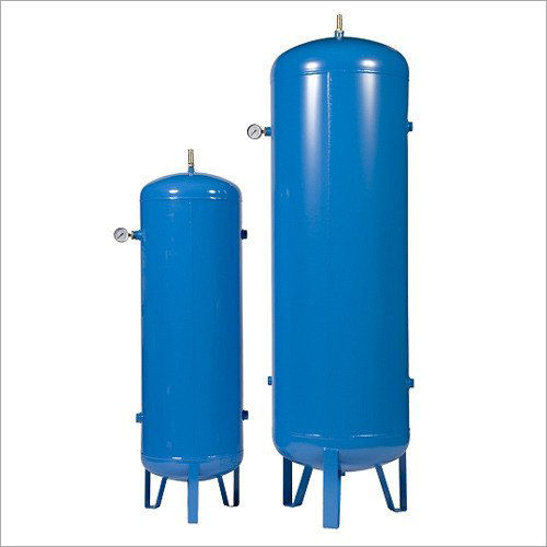 Blue Vertical Air Receiver Tank