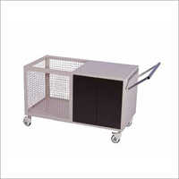 Hospital Linen Trolley - Durable Stainless Steel Frame , Efficient Storage Solution For Organizing Hospital Linens