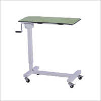 Over Bed Table - Sturdy Steel Frame, Adjustable Height , Versatile Use In Living Room Or Bedroom