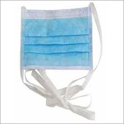3 Ply Surgical Face Mask - Non-Woven Fabric, 17.5x9.5 cm, Light Blue | Breathable Comfort, Tie-on Earloops, Reliable Barrier