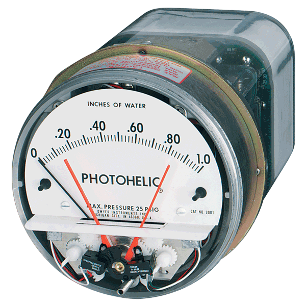 Series A3000 Photohelic Pressure Switch Gage