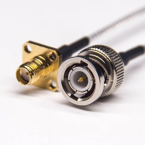 BNC Straight Connector Male To SMA Male RP Right Angled Coaxial Cable With RG316