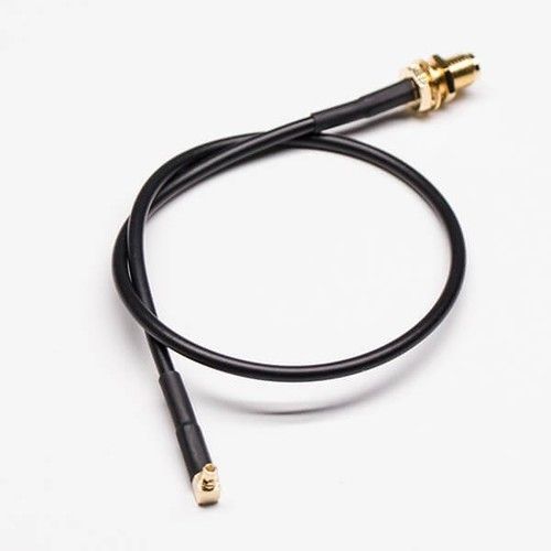 Coaxial Cable With Sma Connector Female Right Angled Mmcx Connector Male Bulkhead