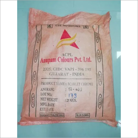 Scarlet Chrome (Anupam Colours P Ltd) Chemical Name: Pigment Yellow 34