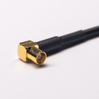 MCX To SMB Cable RG174 SMB Male Right Angle To MCX Female Right Angled Rf Cable Assembly
