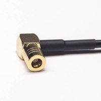 MCX To SMB Cable RG174 SMB Male Right Angle To MCX Female Right Angled Rf Cable Assembly