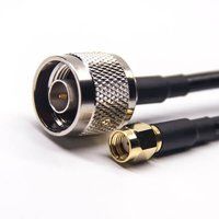 N Type Cable Connectors Straight Male To SMA Male RP Cable With RG58