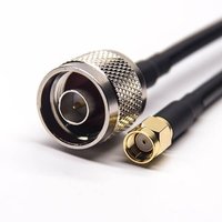 N Type Cable Connectors Straight Male To SMA Male RP Cable With RG58
