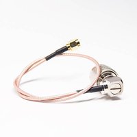 N Type Coaxial Cable Right Angled Male To SMA Straight Male