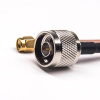 N Type Straight Connector To SMA Straight Male RG142 Cable