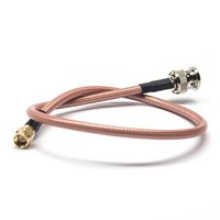 RF Cable Assembly BNC Male Straight To SMA Male Straight With RG142