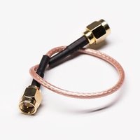 RF Cable Assembly Straight SMA Male To Straight RP SMA Male 20cm Cable