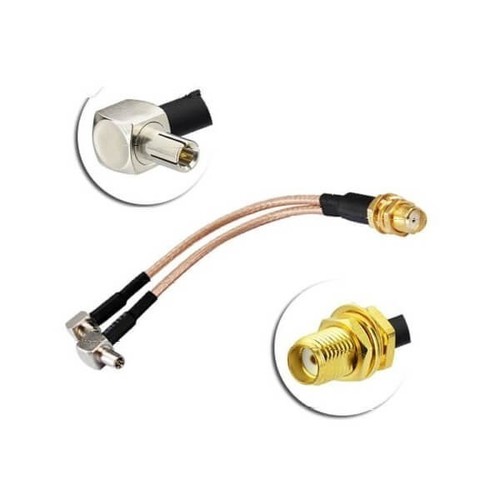 RF Cable With SMA Connector Female To Dual TS9 Male 4G LTE Antenna Adapter Splitter Cable RG316 10cm