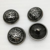 27mm High Quality Retro Custom Design Alloy Metal Sewing Button for Clothing Accessories/Coat HD423-19