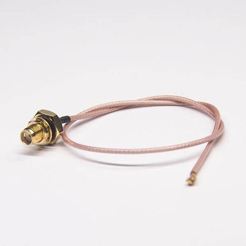 SMA Cable Straight Female Blukhead To IPEX Coaxial Cable Assembly