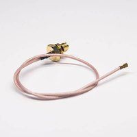 SMA Cable Straight Female Blukhead To IPEX Coaxial Cable Assembly