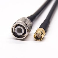 TNC Male Connector 180 Degree To SMA Male Straight Coaxial Cable With RG223 RG58