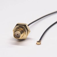 SMA To Ipex Cable SMA Female Straight Panel Mount To Ipex Anged Connector