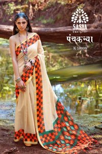 linen cotton saree