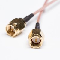 SMA Straight Cable Plug Coaxial For Brown RG316 With SMA Connector