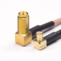 SMA RP Female Cable Right Angled To MCX Male Angled Cable With RG316