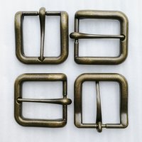 High Quality Vintage Metal Zinc Alloy Silver Pin Belt Buckle (HD429-19)