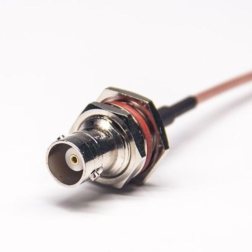 BNC Cables And Connectors Female Straight 50Ohm To SMB Angled Female With RG316