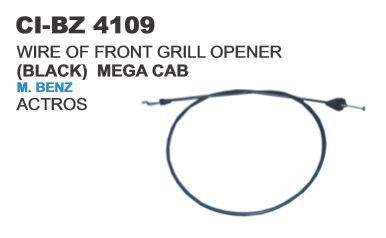 Wire of Front Grill Opener(Black) m Benz Actros