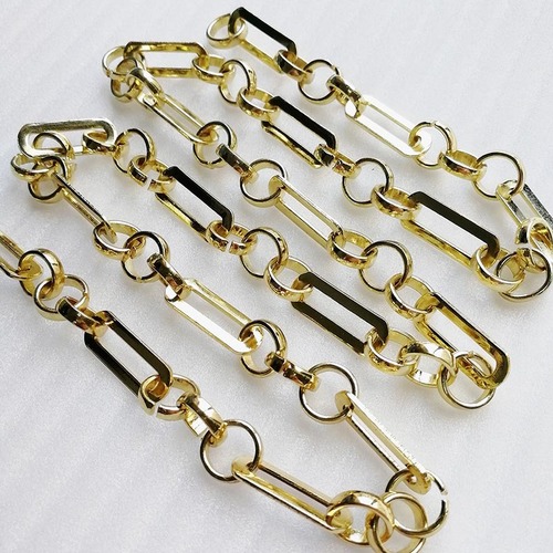 High Grade Alloy/Iron Handbag Hardware Small Metal Gold Purse Link Chain for Bag Accessories HD0005-C