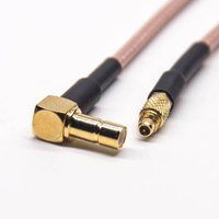 SMB Cable Connectors Female Right Angled To MMCX Male Straight Cable With RG316