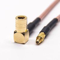 SMB Male Angled To MMCX Male Straight Coaxial Cable With RG316