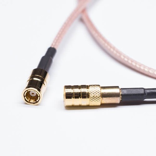 SMB Male Cable Coaxial Straight To SMB Solder With Brown Cable RG316