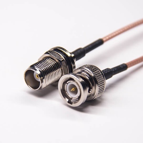 Coaxial Cable RG316 TNC Front Bulkhead Female To BNC To Straight Male
