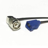 Fakra Antenna Extension Cable RG179 With Right Angle TNC Male Connector