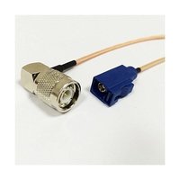 Fakra Antenna Extension Cable RG179 With Right Angle TNC Male Connector