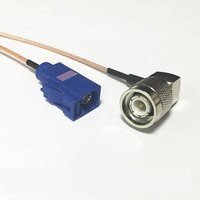 Fakra Antenna Extension Cable RG179 With Right Angle TNC Male Connector