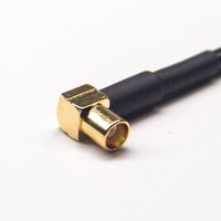 Female MCX Right Angle To TNC Straight Male For RG174 Cable Assembly